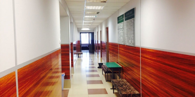 Применение негорючей отделки в Поликлиника №60 Санкт-Петербург