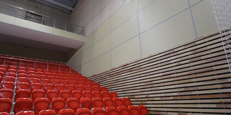 Применение негорючей отделки в Спортивный комплекс г. Жлобин РБ